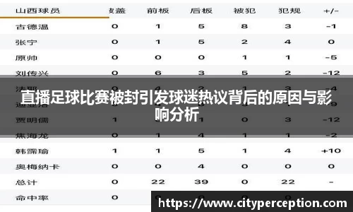 直播足球比赛被封引发球迷热议背后的原因与影响分析