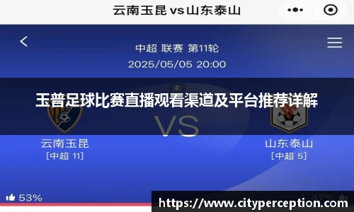 玉普足球比赛直播观看渠道及平台推荐详解