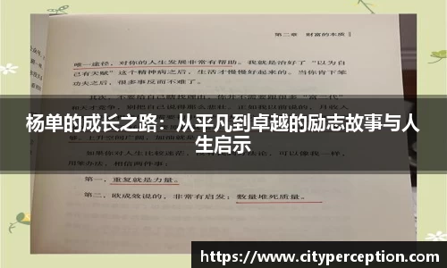 杨单的成长之路：从平凡到卓越的励志故事与人生启示